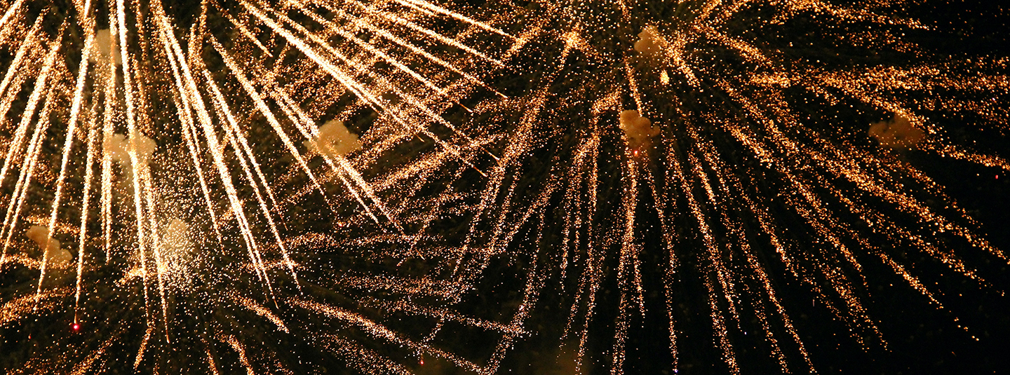 Fireworks exploding