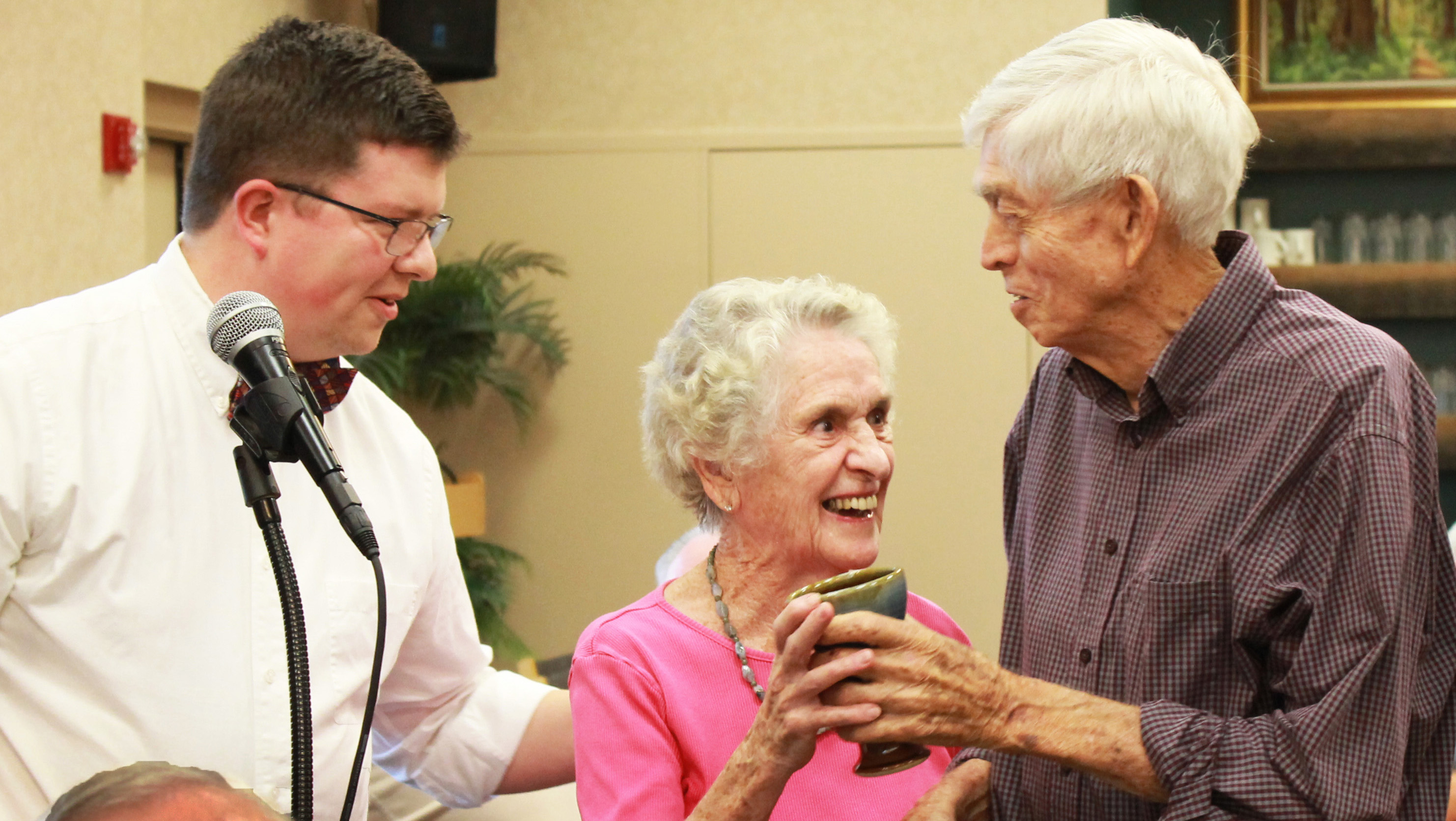 Everence Journey award winner in Kansas accepting award