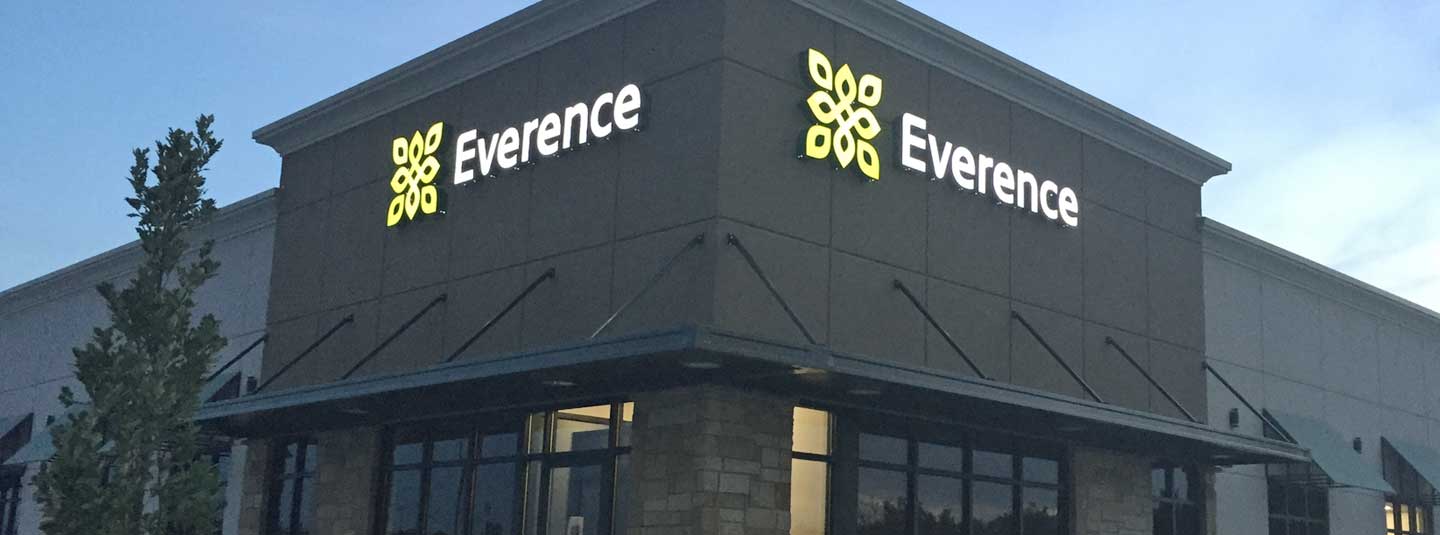 Everence North Newton office at dusk
