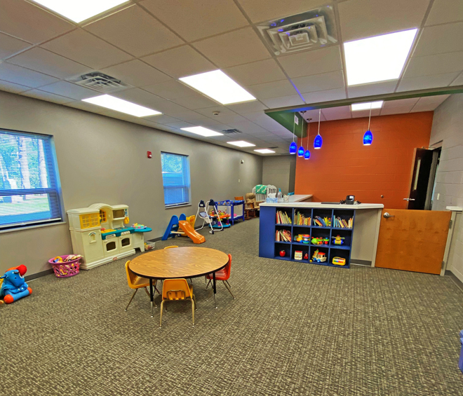 renovated nursery at Pleasant View Church