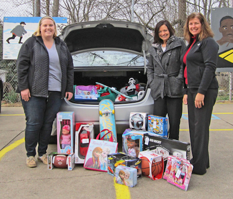 Everence employees with their Lighthouse Gifts