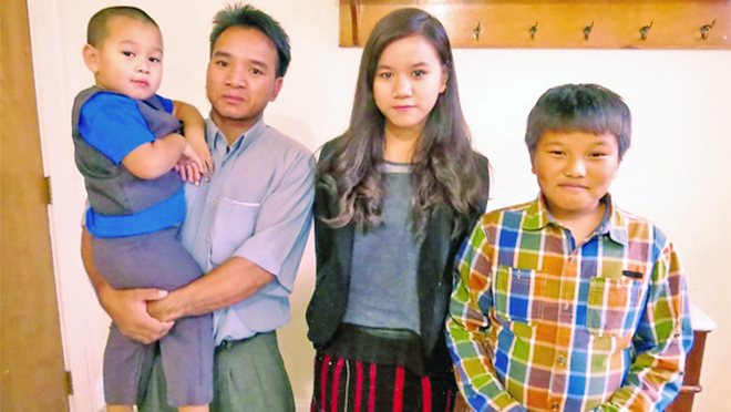 Le Bie and his children