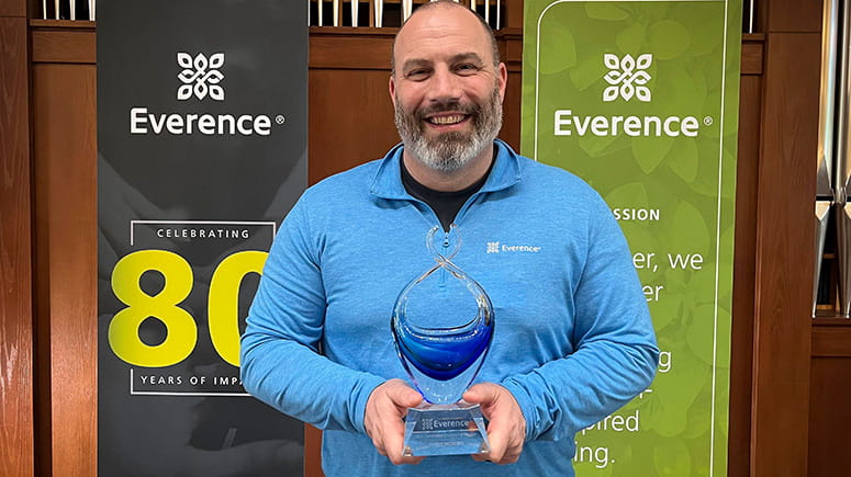 Stewardship consultant of the year, Franco Salvatori, poses with his award.