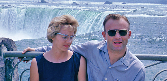 Elvira and Don Schierling at Niagara Falls