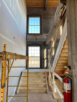 windows in interior building view