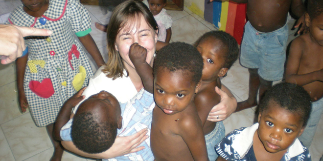 Jen Fredrick in Haiti