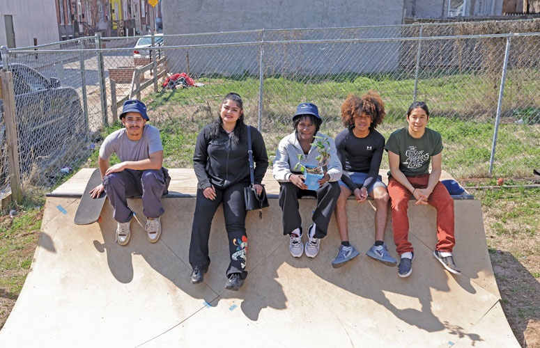 Kids posing at Klean Kensington.