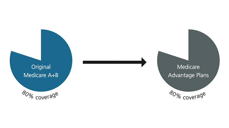 Medicare Advantage pie charts