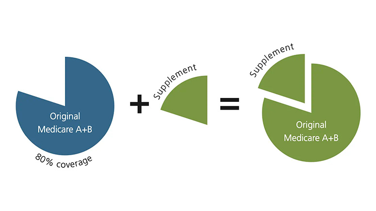 Medicare supplement pie charts