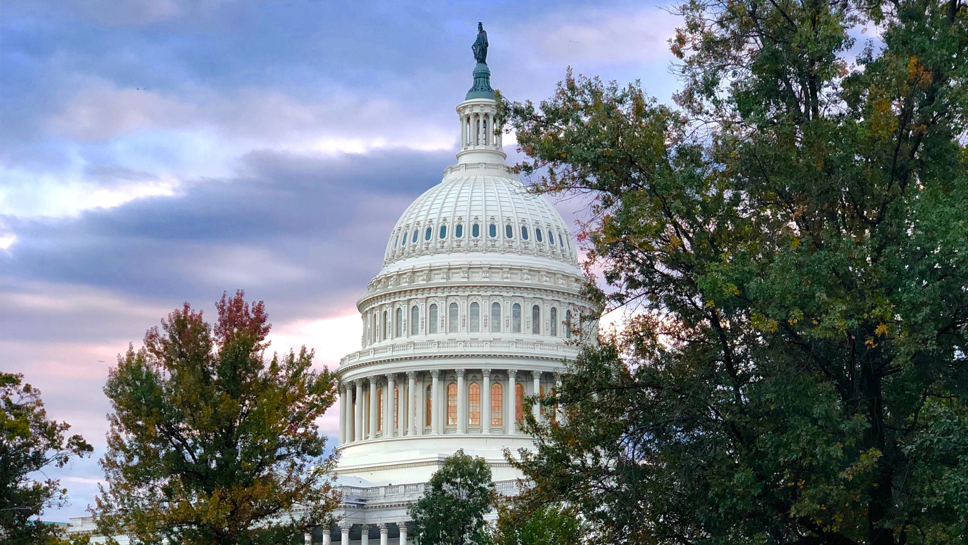 U.S. Capital Building at dusk