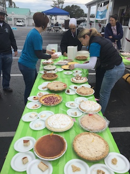 Table of pies