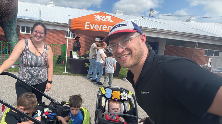 Everence employee Ben Gooding at family at the Elkhart County 4H Fair