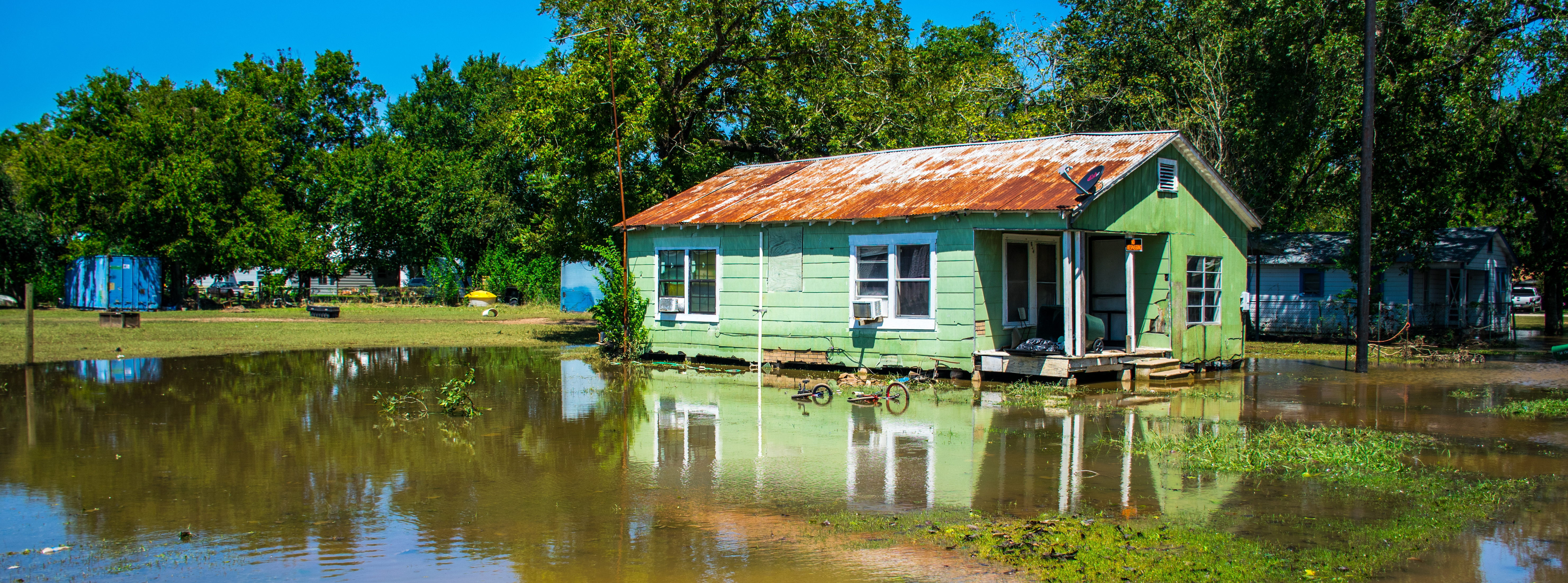 Hurricane Harvey, flooded home, Texas 2017