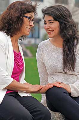 Sara Solis w/mother